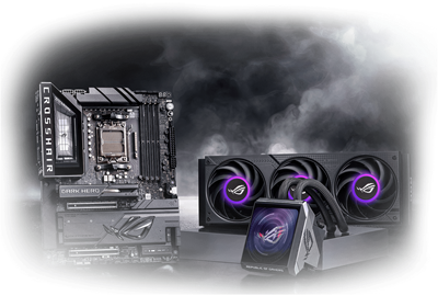 The ROG Crosshair X870E Dark Hero & ROG Ryujin III 360 ARGB Extreme