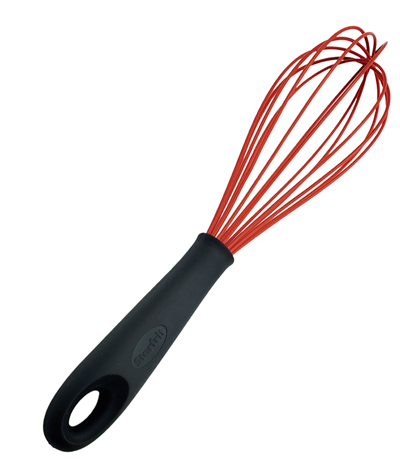 Norpro Red Silicone Whisk - 11.5 Inch Heat Resistant Kitchen Whisk