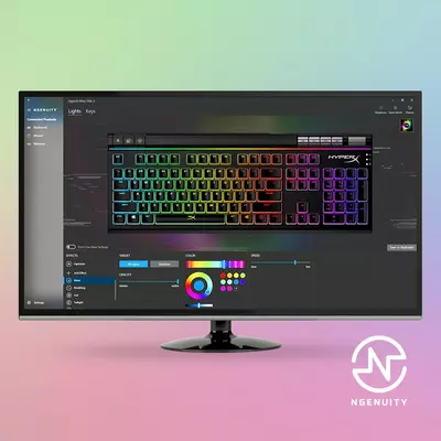 Advanced customization with HyperX NGENUITY