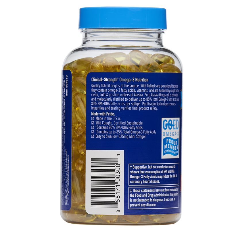 360 degree images of the Pure Alaska Omega Clinical Strength Alaskan Omega-3 dietary supplement product bottle 16