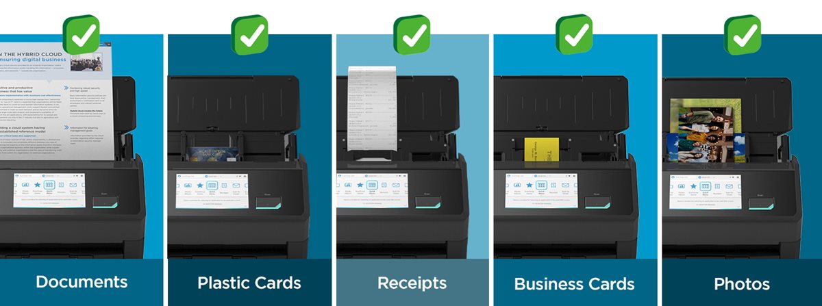 ScanSnap iX2500 Document Scanner – Black, 45 PPM