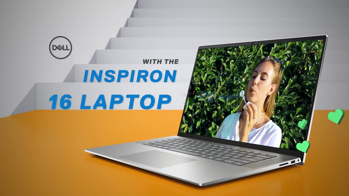 Dell Inspiron 16 5620 Laptop - 16.0-inch 16:10 FHD+ (1920 x 1200) Display,  Intel Core i5-1235U, 8GB Memory, 512GB SSD, Intel UHD Graphics, Intel Wi-Fi