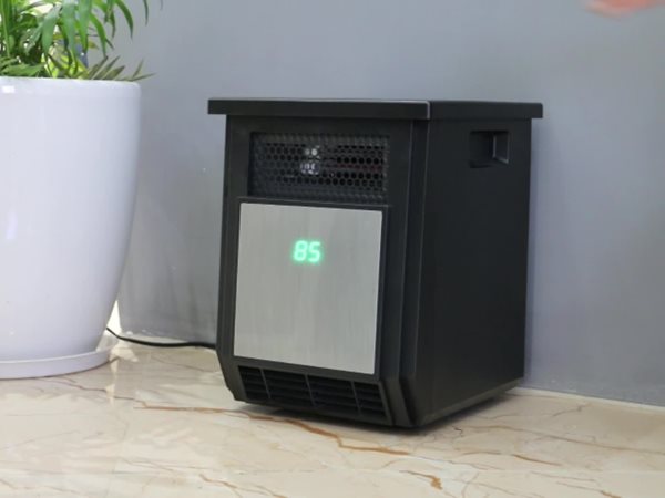 Mainstays New1500W Electric 4-Element Infrared Cabinet Space Heater for Indoor