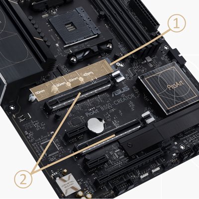 Refurbished: ASUS ProArt B550-CREATOR AM4 ATX AMD Motherboard AMD