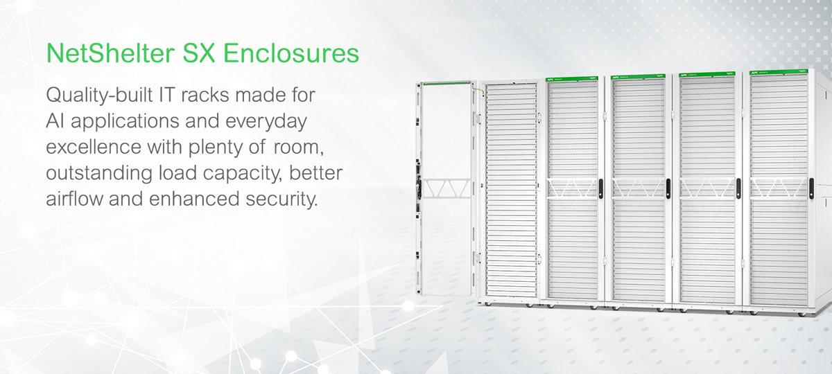 APC NetShelter SX Enclosure - rack - 42U