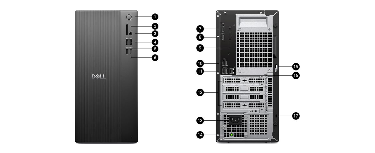 Dell Desktop Intel Core Ultra 5 Series 2 225 2025 16GB Memory 1TB