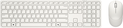 Dell Pro 5-tastatur og -mus - KM526 - US international (QWERTY) - Light Ash (Off White)