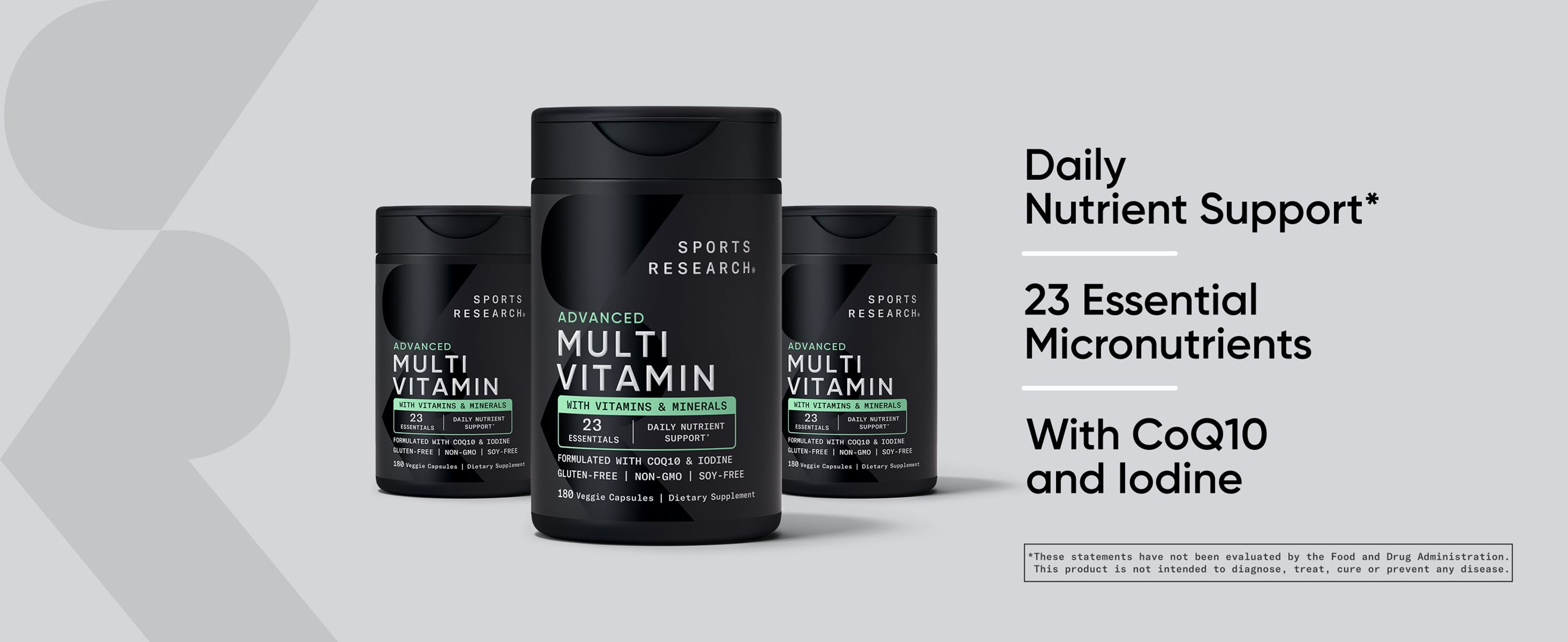Sports Research Advanced Multivitamin, 180 Veggie Capsules | Costco