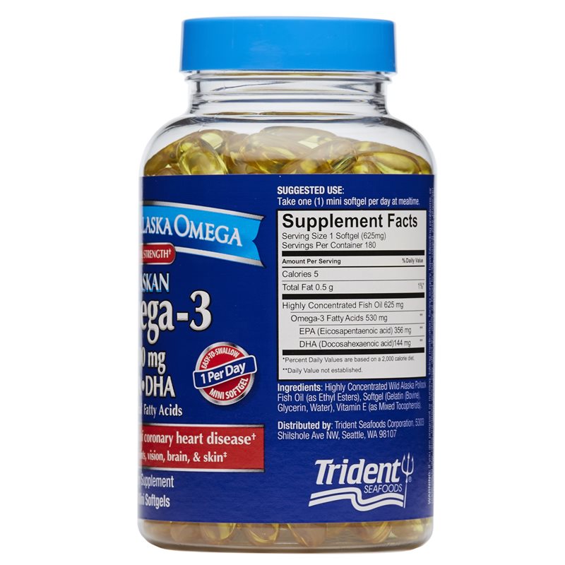 360 degree images of the Pure Alaska Omega Clinical Strength Alaskan Omega-3 dietary supplement product bottle 6