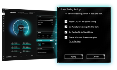 UI of Power Saving settings