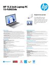 HP 15.6 inch Laptop PC 15-fc0025dx datasheet