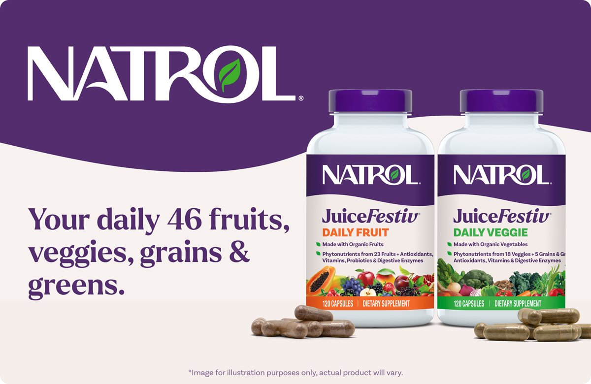 Your daily 46 fruits, veggies, grains & greens.