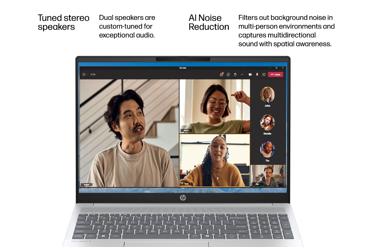 OmniBook 5 from HP shows video call