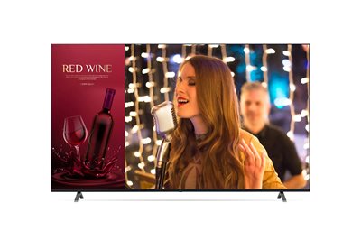 50” UR640S Series UHD Signage TV with Slim Depth, LG SuperSign CMS, and Embedded Content & Group Management