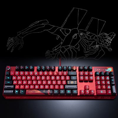 ASUS ROG STRIX SCOPE RX RED U.S.アスカ仕様 ROG Strix Scope RX EVA-02 Edition | Keyboards | ROG USA