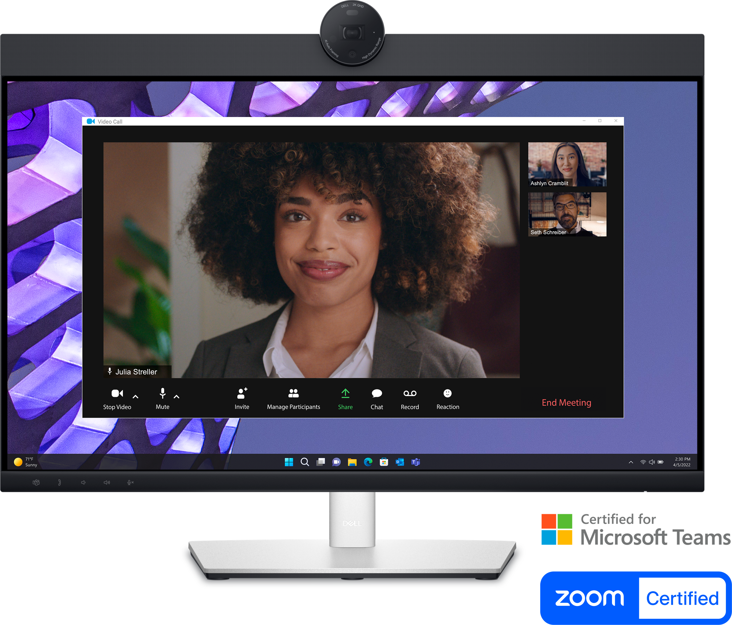 Dell 27 inch Video Conferencing Monitor - P2724DEB