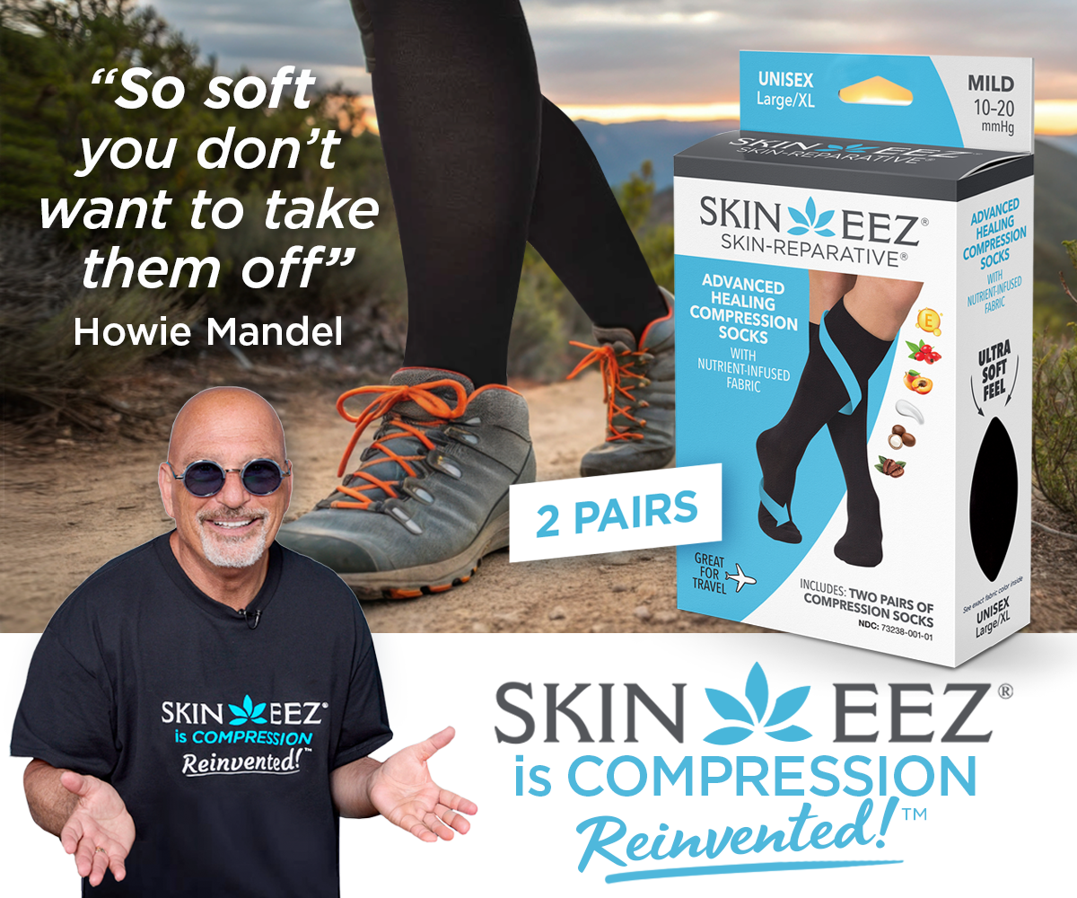 Skineez Medical Grade Advanced Healing Compression Socks, 2-Pack