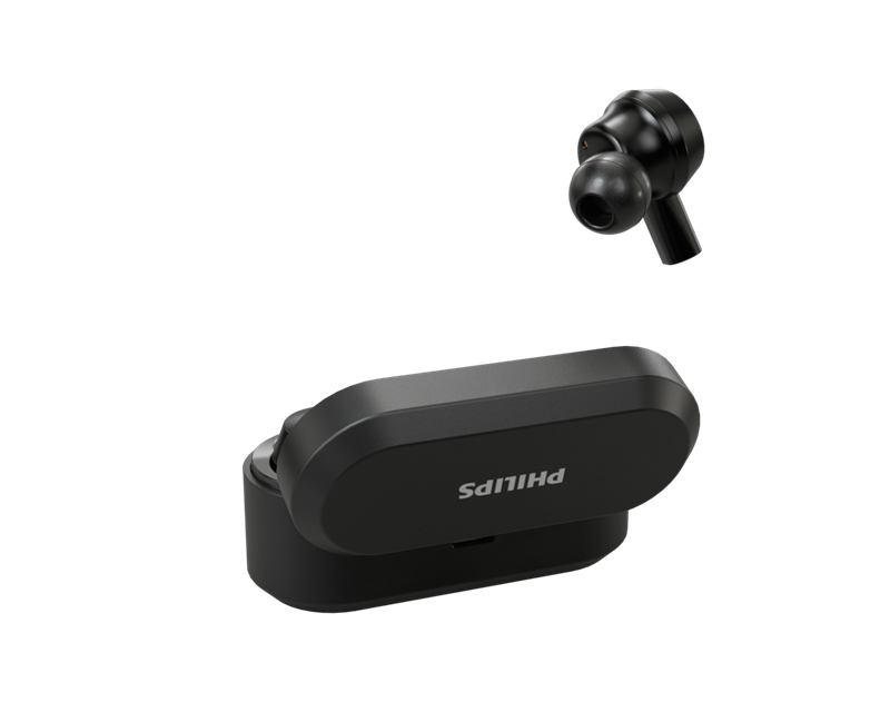 Philips Audio T5505 Wireless Earbuds with Active Noise Canceling