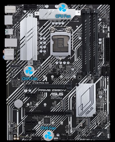 Used - Very Good: ASUS PRIME Z590-V LGA 1200 ATX Intel Motherboard
