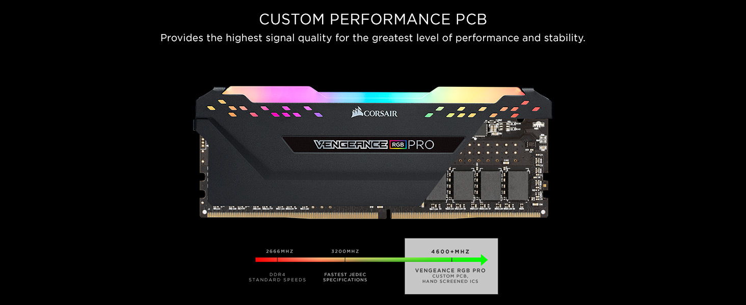 CORSAIR Vengeance RGB RS 16Go DDR4 (2x 8Go) RAM DIMM 3600MHz CL18  (CMG16GX4M2D3600C) avec Quadrimedia
