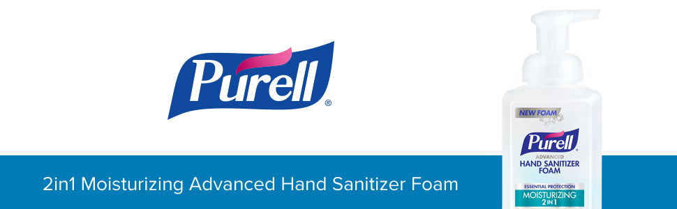 PURELL® 2in1 Moisturizing Advanced Hand Sanitizer Foam, 10 oz Pump Bottle 