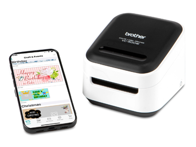 Brother ColAura VC-500W Color Photo & Label Printer, Compact & Versatile,  Wi-Fi Enabled, Free Design Software & App with Templates, Prints in Full  Color, Without Ink Using Zink Zero Ink Technology : Office Products 