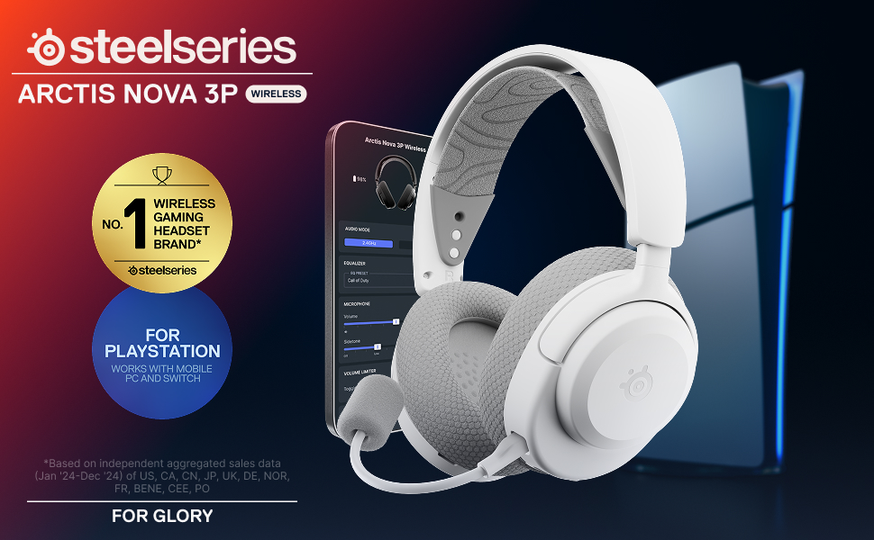 Buy SteelSeries Arctis Nova 3P PS5, PC Gaming Headset - White