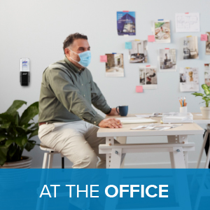 work sanitizer, work dispenser, kill germs, employee health, clean hands, kill germs, purell