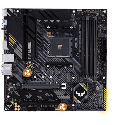 ASUS TUF GAMING B450M-PRO S AMD AM4 (3rd Gen Ryzen) Micro ATX