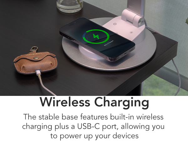 Wireless Charging plus a usb-c  port
