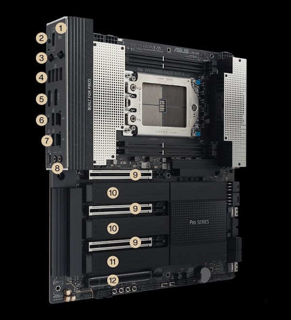 ASUS Pro WS TRX50-SAGE WIFI AMD 2025年製 ASUS、Ryzen Threadripper