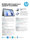 HP ENVY x360 15.6 inch 2-in-1 Laptop PC 15-ew1058wm datasheet