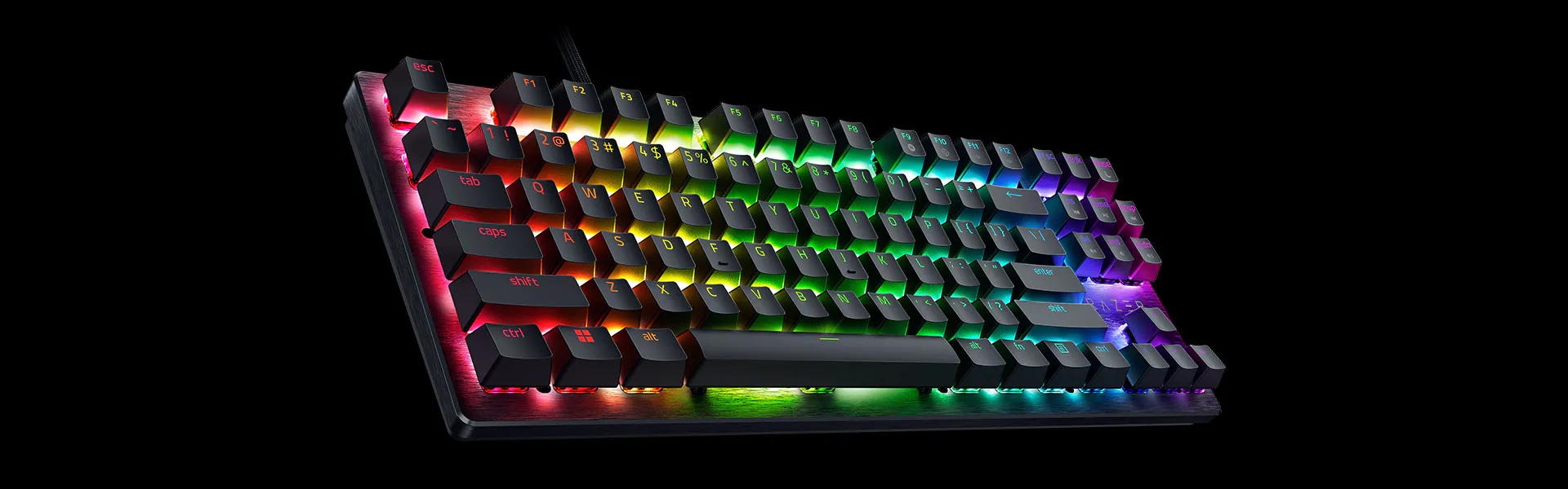 Teclado Razer Huntsman V3 X TKL Mecánico Español Purple RGB