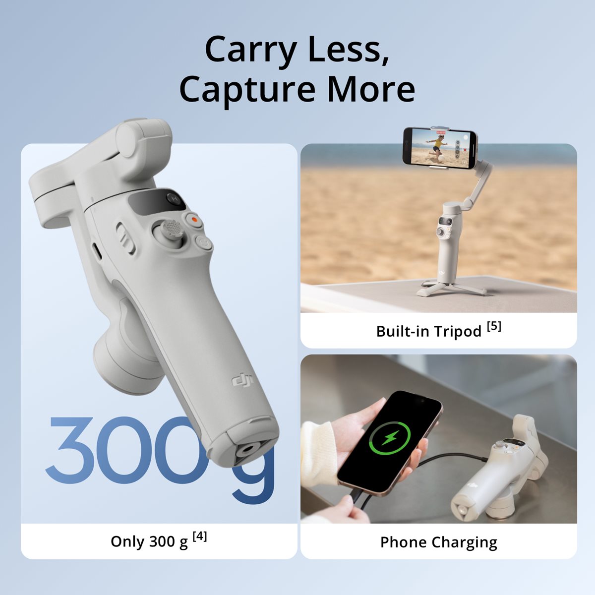 DJI Osmo Mobile 7 Smartphone 3 Axis Gimbal Stabilizer Gray CP.OS