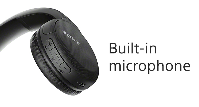  Sony Wireless Headphones WH-CH510: Wireless Bluetooth On-Ear  Headset with Mic for Phone-Call, Black : Electronics