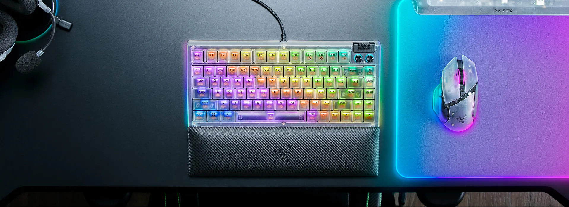 Razer Blackwidow V4 75% Wired Mechanical Orange Switch Gaming