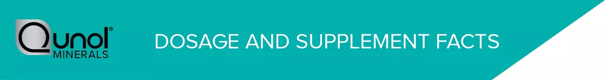 Dosage and supplement facts