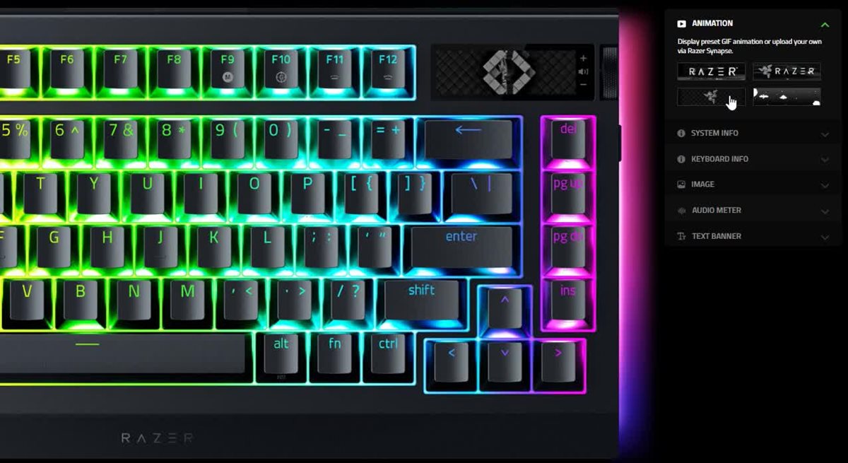 Razer BlackWidow V4 Pro 75% Wireless Mechanical Orange Switch