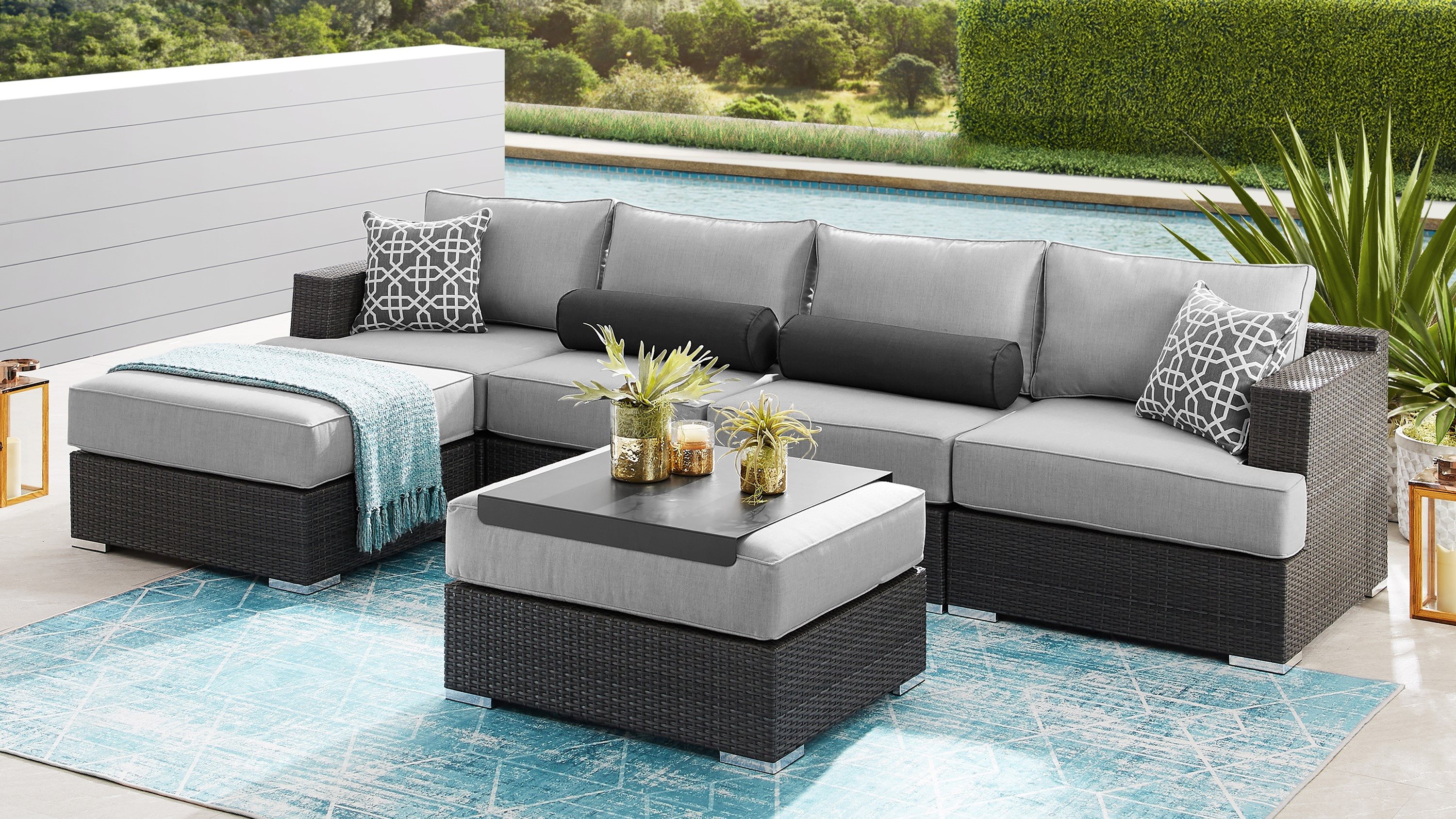Niko 6-piece Patio Sectional Conversation Set | Costco