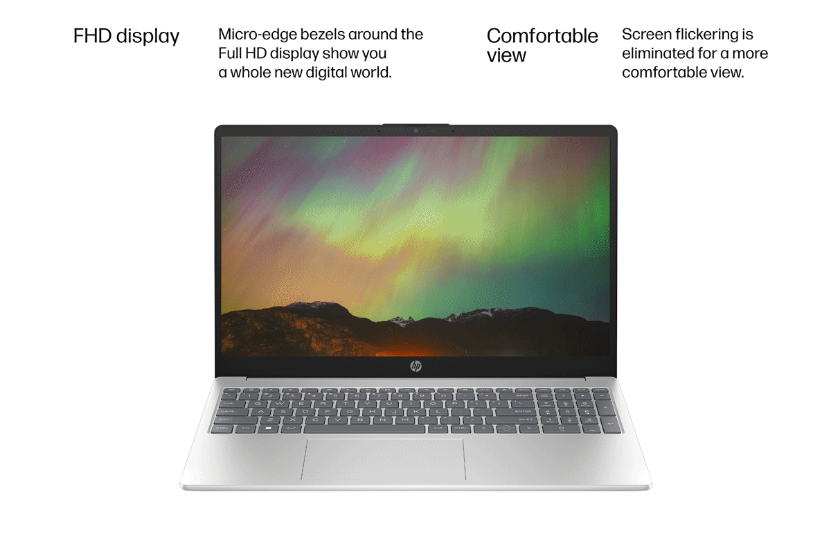 HP 15.6 inch FHD Windows Laptop Intel Core i7-1255u 8GB RAM 512GB
