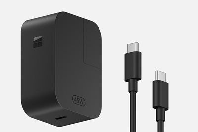 Få energi för hela dagen med Surface USB-C®-väggladdaren på 45 W