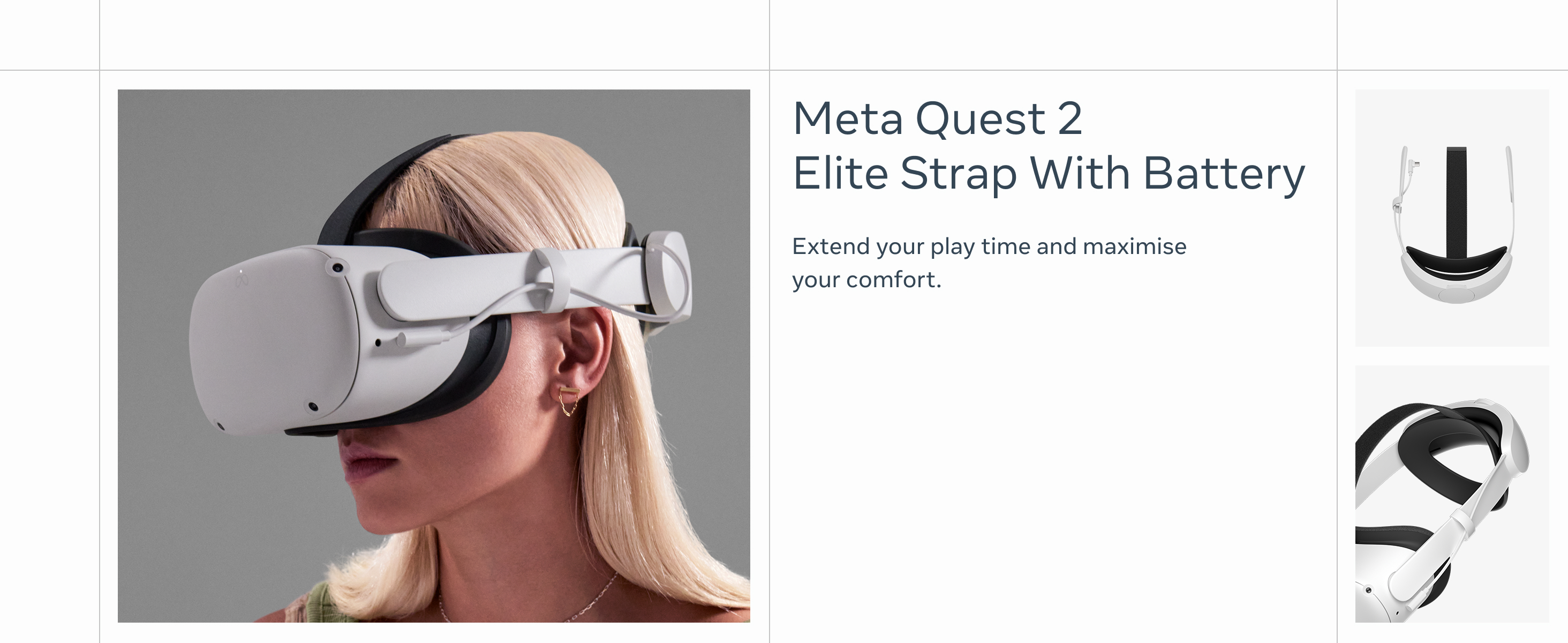 Buy Meta Quest 2 Elite Strap With Battery | Gifts for him | Argos