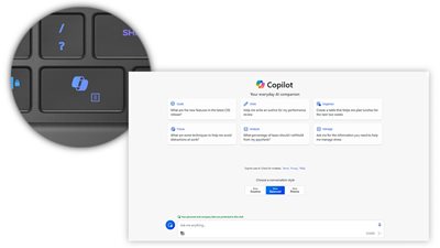 Klawisz dostępu Windows Copilot