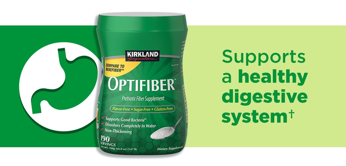Kirkland Signature OPTIFIBER 、4個セット Kirkland Signature OPTIFIBER, 26.8 Ounces 190 Servings | Costco