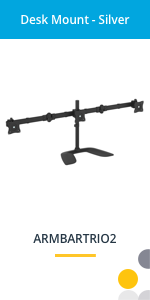Triple-Monitor Desktop Stand - Articulating