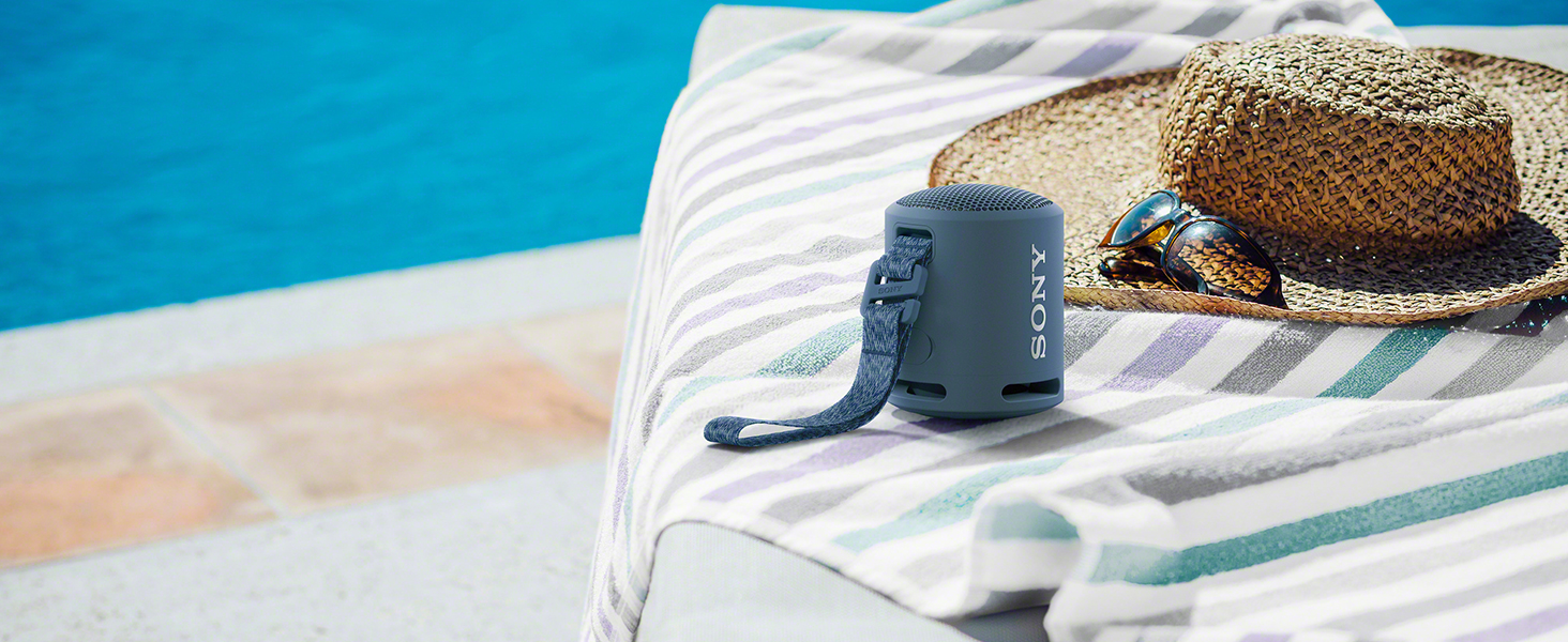 Sony SRS-XB13 Extra Bass Portable Compact Waterproof Wireless Speaker,  Light Blue
