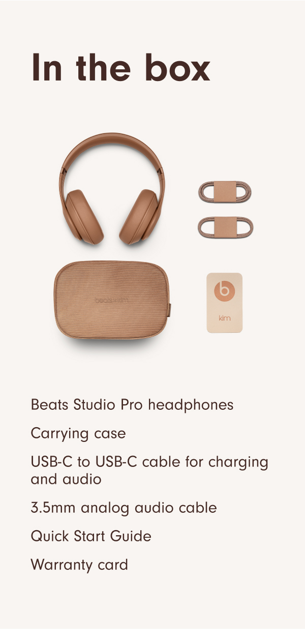 Buy Beats Studio Pro Kim Special Edn Over-Ear Headphones - Dune