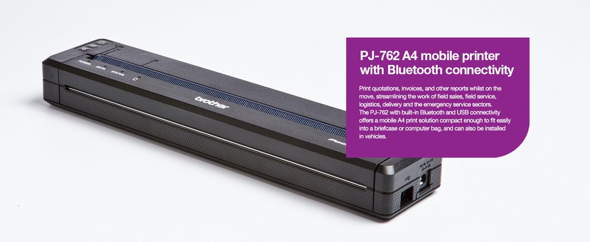 PJ-762 A4 Mobile Printer + Bluetooth