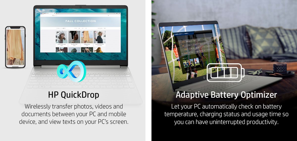 HP 15 Laptop additional features