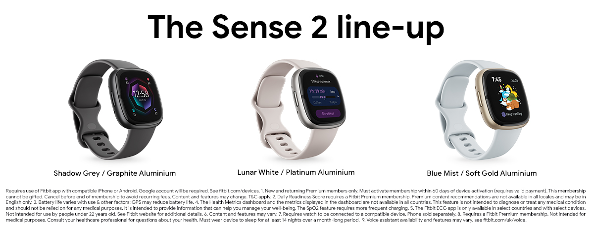 Buy Fitbit Sense 2 Smart Watch - Shadow Grey/Graphite